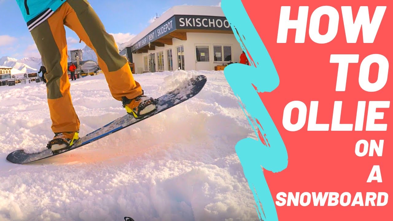 HOW TO OLLIE ON A SNOWBOARD YouTube