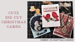 Cute Die-Cut Christmas Cards | Christmas Flourish Collection from Spellbinders