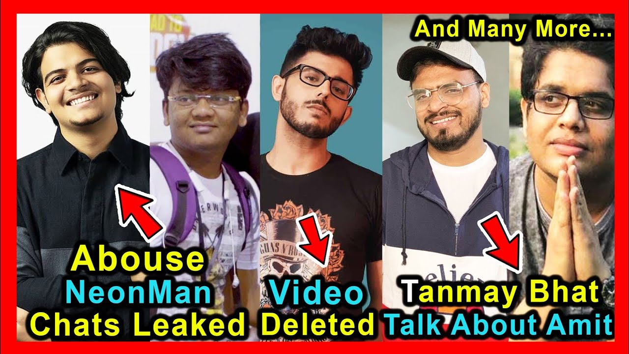 Neon Man Abouse By Gareeboo | Carryminati Video Deleted Due To Copyright | Amit, Bhuvan Bam, Tanmay