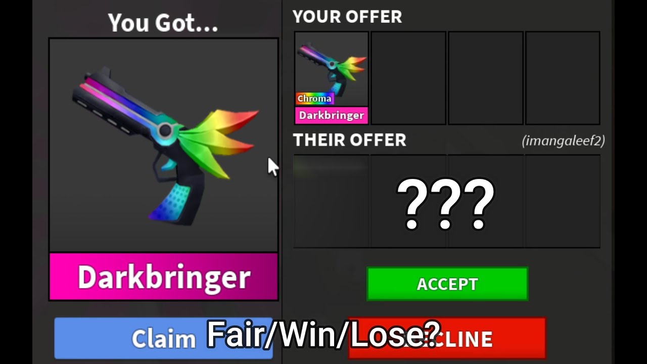 Anyone pleasee #mm2 #roblox #chroma #chromadarkbringer