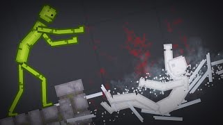 Melons Fight with People In People Playground