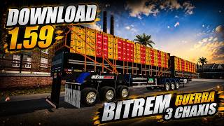 ⭕ETS2-1.59-DOWNLOAD BITREM 3 CHAXIS #shortsfeed #arqueado #caminhão #videoviral