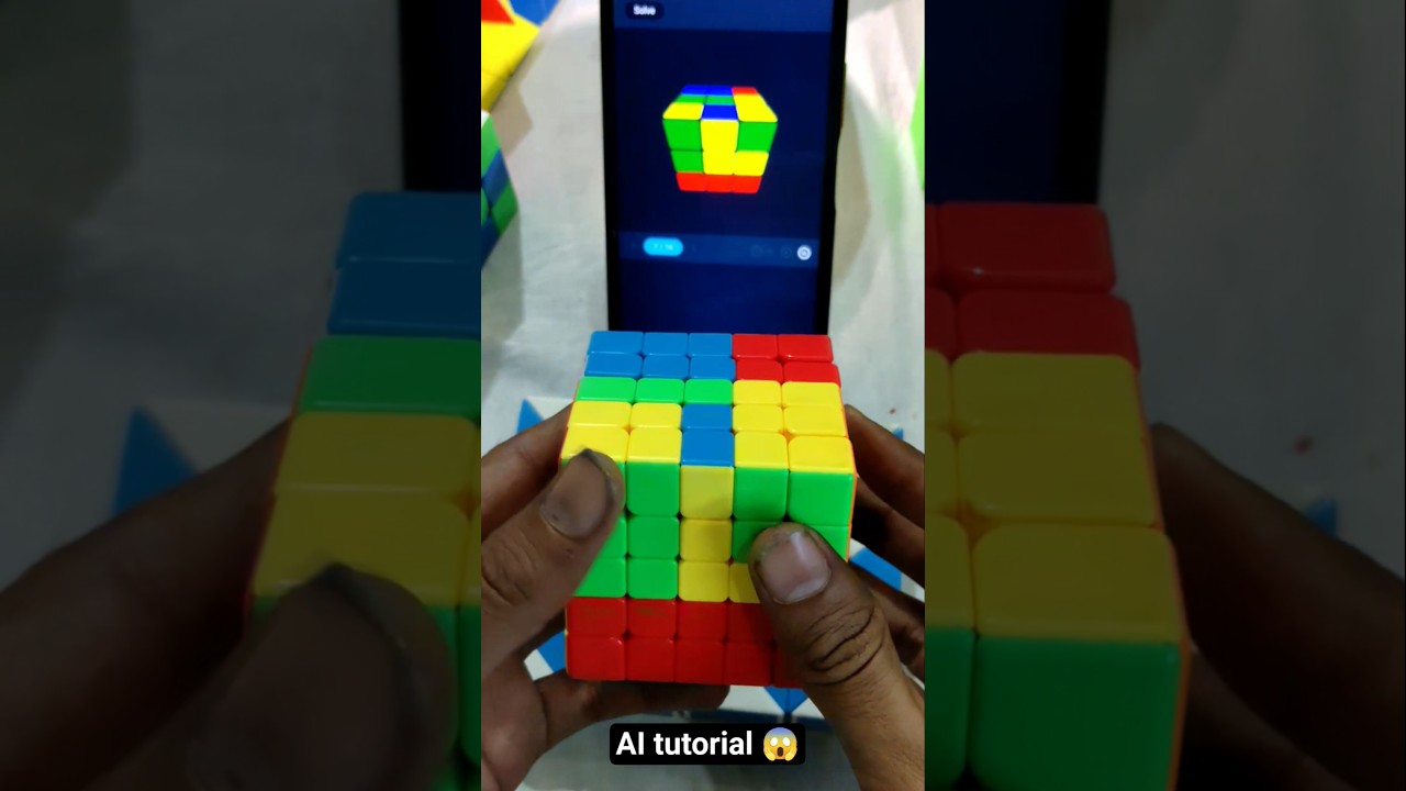 5by5 cube solve by using Ai 😱 l 