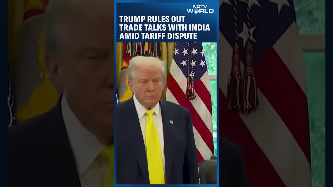 Trump Rules Out Trade Talks With India Amid Tariff Dispute
