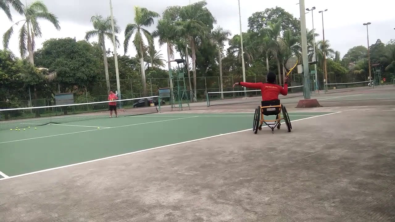 Latihan Tenis Lapangan  Kursi  Roda Untuk Pemula YouTube