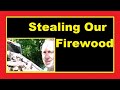 Stealing Firewood From Me While Living Off Grid In A Tiny House