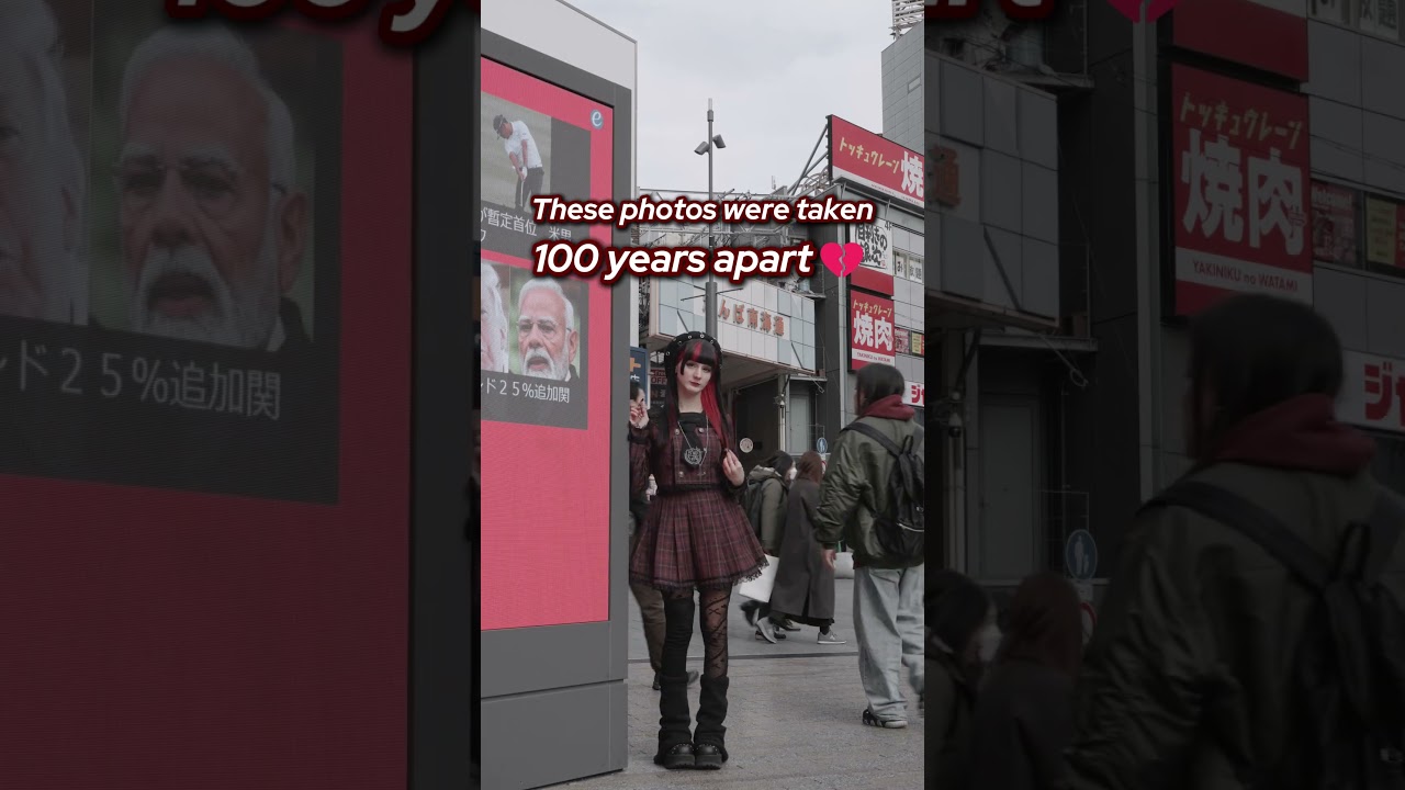 These photos were taken 100 years apart