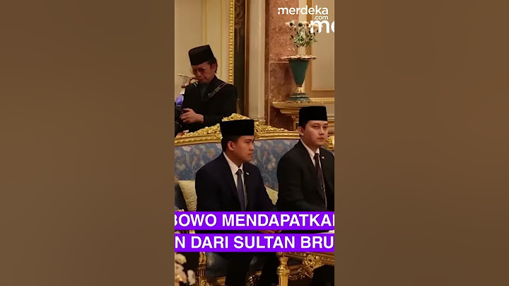Presiden Prabowo Terima Bintang Kehormatan dari Sultan Brunei #merdekaplus