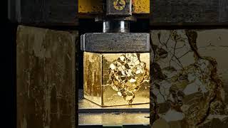 💎 Hydraulic Press vs Gold &amp; Diamond 😱 | Satisfying Crush in 4K 🔥#shorts #hydraulicpress #hydraulics