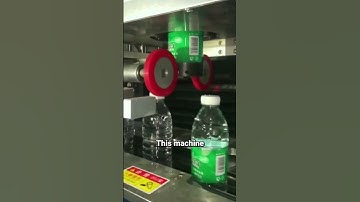 How Bottles Get Perfect Labels in Seconds! ⚙️ #Shorts