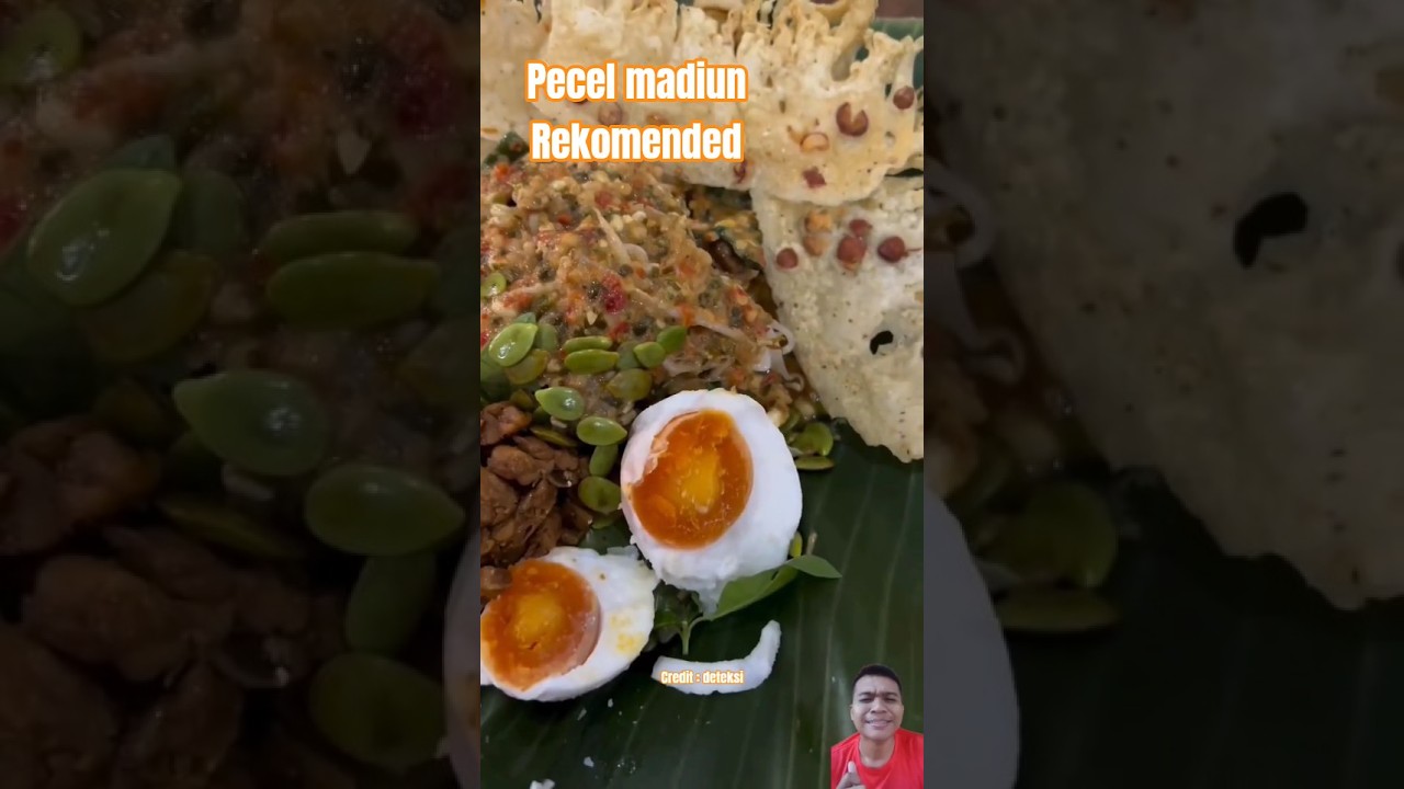 Nasi pecel madiun enak di Surabaya. 