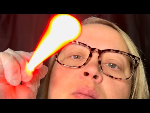 ASMR Cranial Nerve Exam w/ Detailed Eye & Ear Exam | Light & Visual Triggers | Ear Whispering