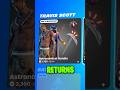 Travis Scott Fortnite Icon Finally RETURNS