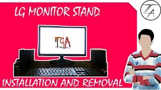 How install or remove LG monitor stand | LG Ips 20MP48HB 19.5 inch Monitor | Inspiroheights