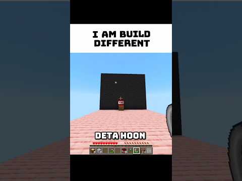 I Am Build Different In Minecraft 😂🤣 #shorts #minecraft