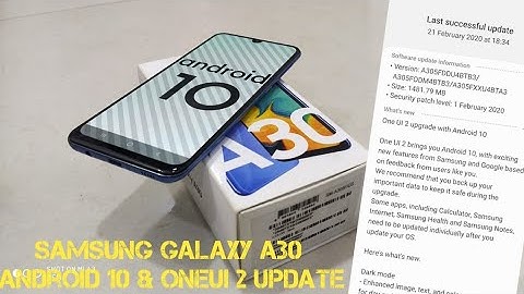 Samsung Galaxy A30 Android 10 Update lnstallation 🔥🔥 | New OneUi 2