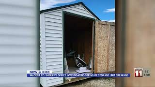 Wadena County Sheriff's Investigating String of Storage Unit Break Ins   May 2