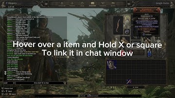 Path or Exile 2 How To link Items In Chat on Console