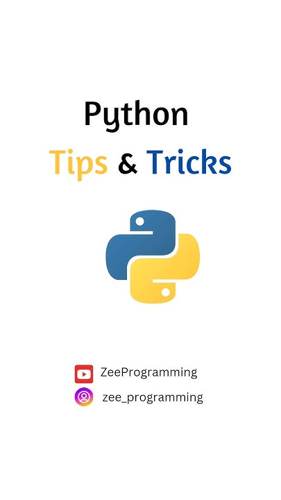 Python tips and tricks #python #shortsfeed #fyp - YouTube