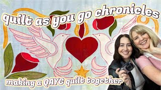 The Quilt-as-you-go Chronicles Ep 4: Applique Work, Studio Vlog