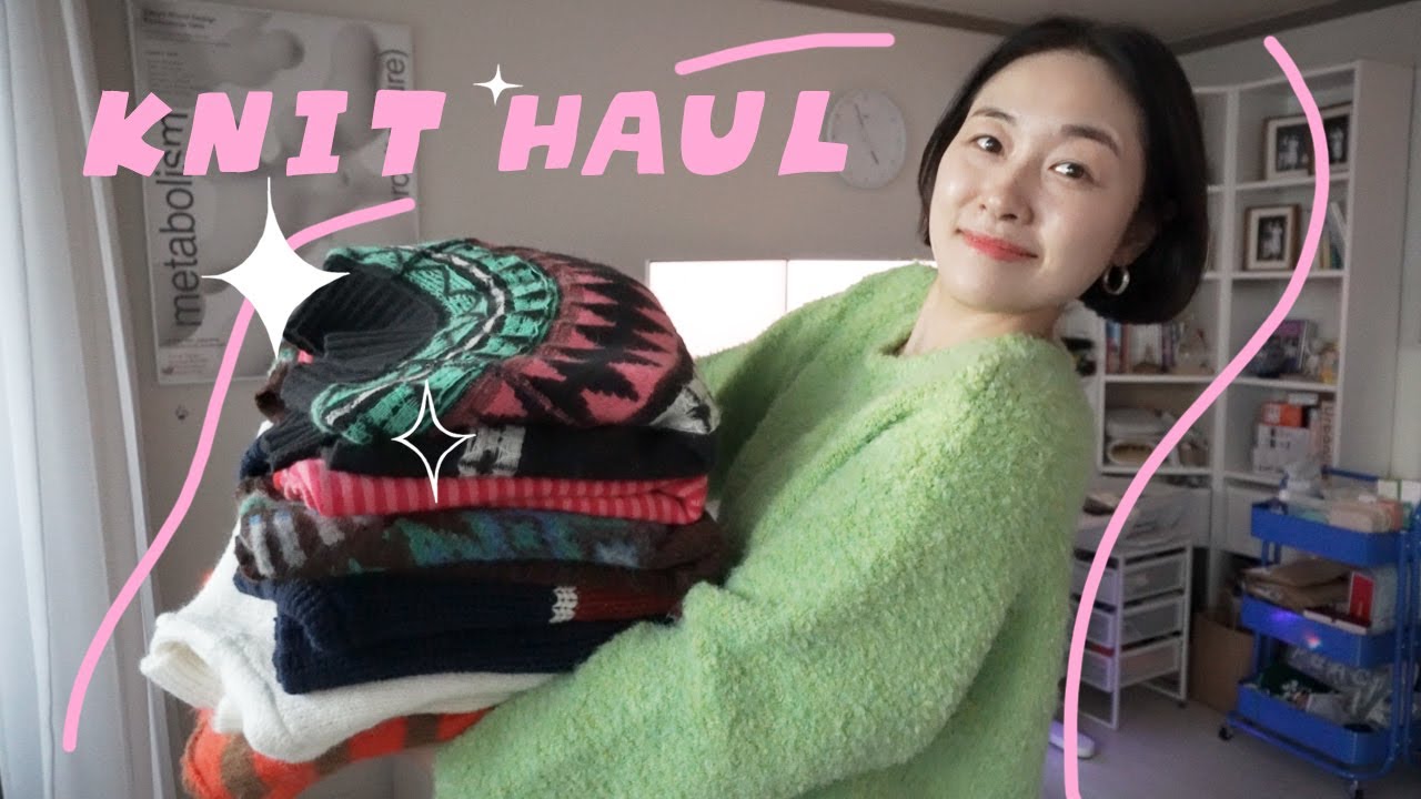폭닥폭닥 여기가 바로 겨울 니트맛집☃️❤️ | 너무 이뻐서 기절 | 컬러 핏 다 잡은 니트만 모았지 | 비이커 하울린 앤더슨벨 문달 오버듀플레어 반원 씨타 메타퍼