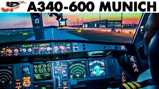 Piloting Airbus A340600 Munich to Jo'burg | Cockpit Views