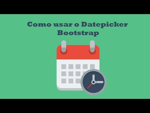 Vídeo: Como altero o formato do Datepicker no bootstrap?