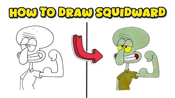 How to Draw Squidward from SpongeBob SquarePants – Cartoon Tutorial
