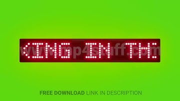 No Smoking in This Area Scrolling Red Dot Matrix LED Text Animation on Green Screen Seamless Loop