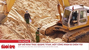 Sập mỏ khai thác quặng titan, một công nhân bị chôn vùi
