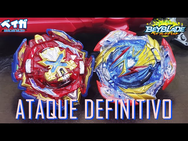 Beyblade Burst QuadStrike Lançador Potência e Velocidade - Xcalius