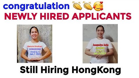 HONGKONG NEWLY CONFIRMED/HONGKONG DIRECT HIRING PROCESS/NICE VIDEO PANUURIN NYO @joyneri.jobhiring