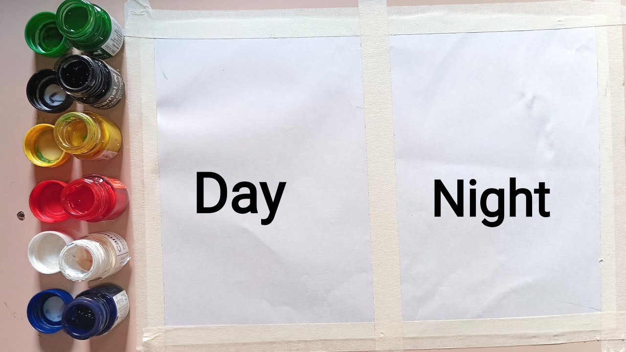 How To Draw Day And Night YouTube How To Draw Day And Night YouTube
