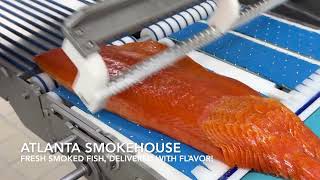How We Slice Smoked Nova Salmon | Atlanta Smokehouse Products