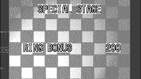 Sonic JAM (Game.COM) Special Stage with completion