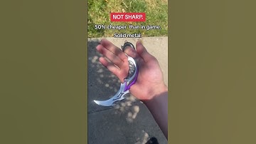 Real Valorant Metal Karambit Reaver Knife IRL