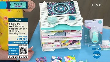 We R Memory Keepers Set of 4 MultiUse Stacking Trays