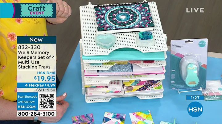 We R Memory Keepers Set of 4 MultiUse Stacking Trays