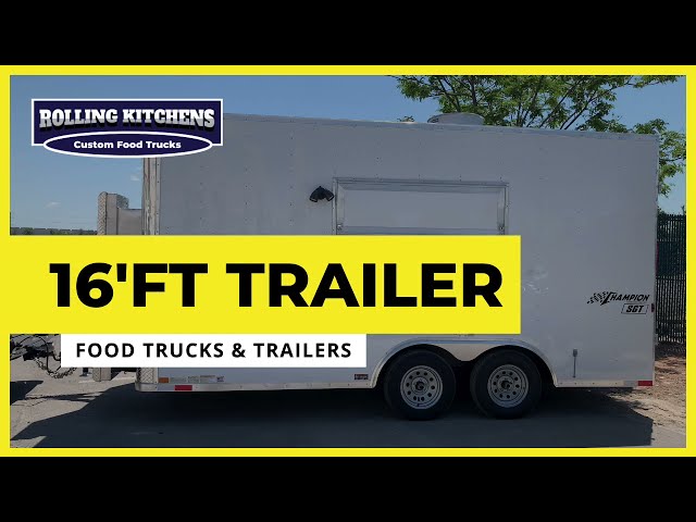 16' ft Concession Trailer by Rolling Kitchens Customs class=