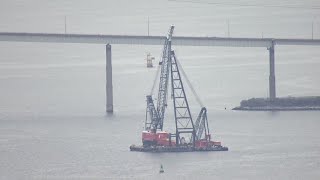 Baltimore bridge collapse: Massive crane on its way to help clear debris