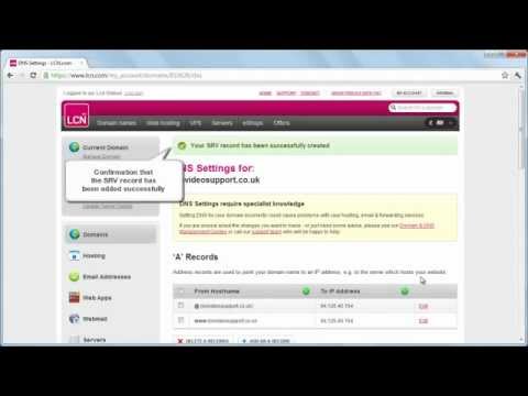 How to create a SRV record - LCN.com