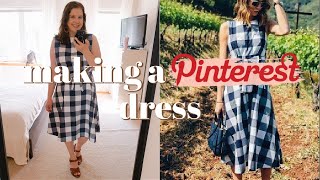 Making a Dress from Pinterest! 🧵 Sew with Me