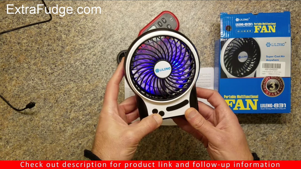 Ucio Portable Rechargeable Personal Fan Review YouTube