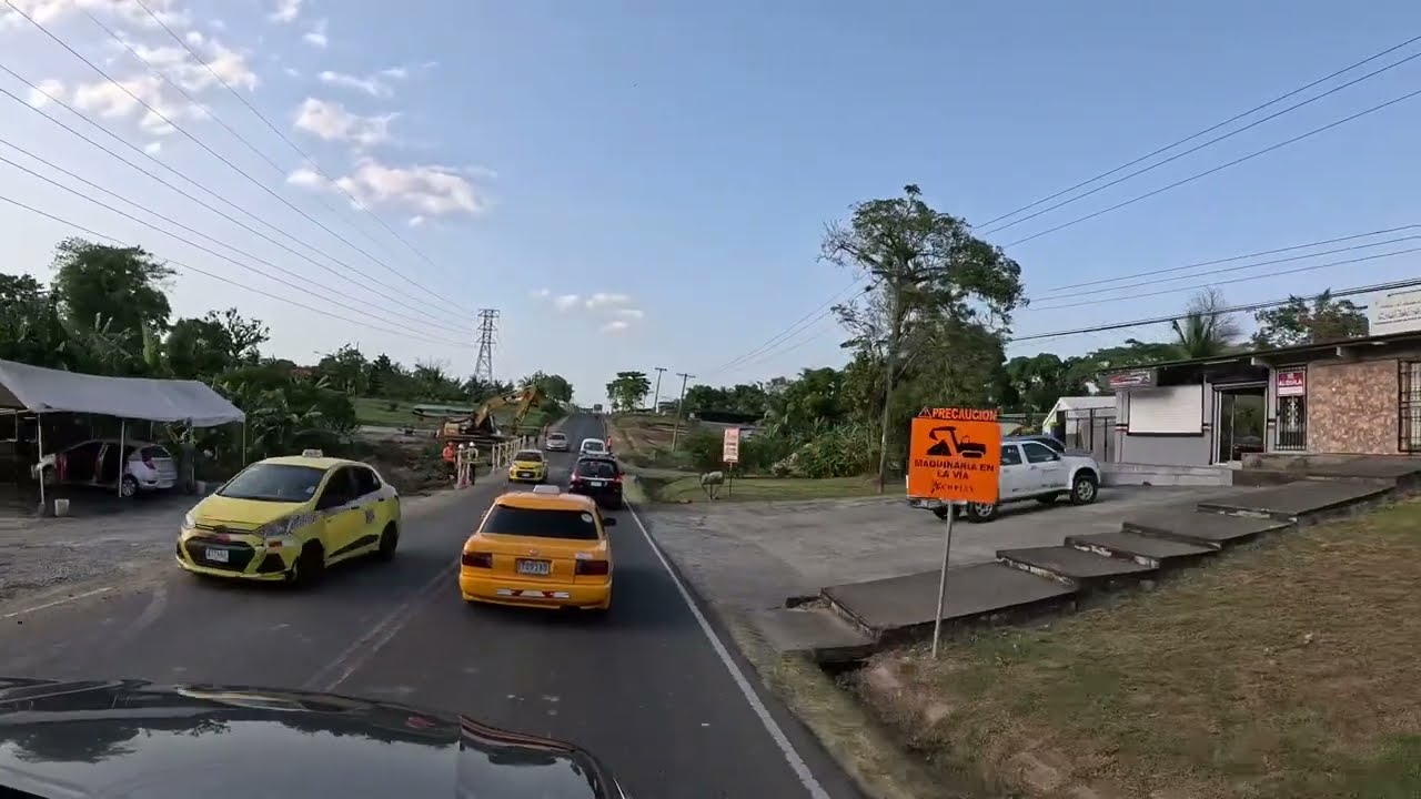 Driving through the streets of Chilibre, Panama