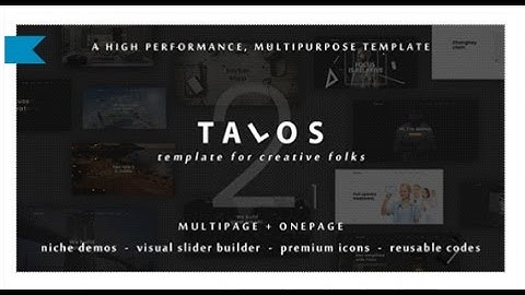 Talos - Creative Multipurpose HTML Template by IG_design | ThemeForest Download