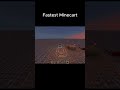Fastest Minecart #minecraft #redstone