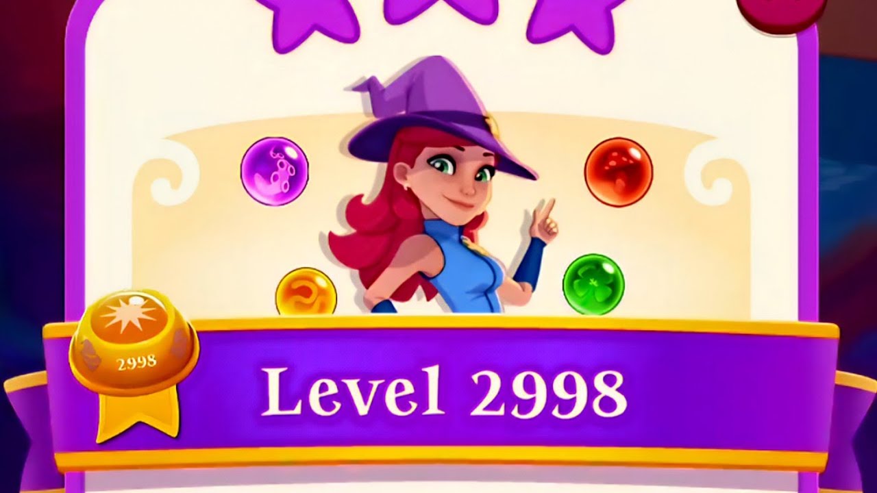Level 2998 / Magical! + 3Stars! / No Spell! / CH-151 / Bubble Witch 3 Saga Gameplay