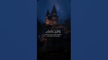 {ولا تصعر خدك للناس } سوره لقمان القارئ ياسر الدوسري #ياسر_الدوسري #quran #hadeesdua