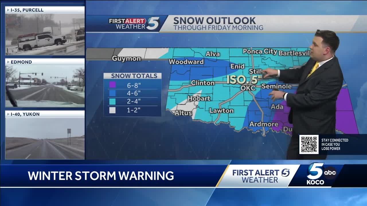 1230 pm Thursday Oklahoma winter weather update - YouTube