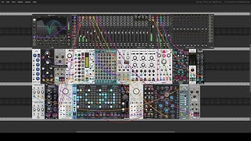 Minimal Experimental Techno patch in VCV Rack with some new modules